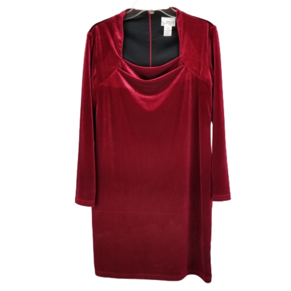 K.C. Spencer merlot shift dress